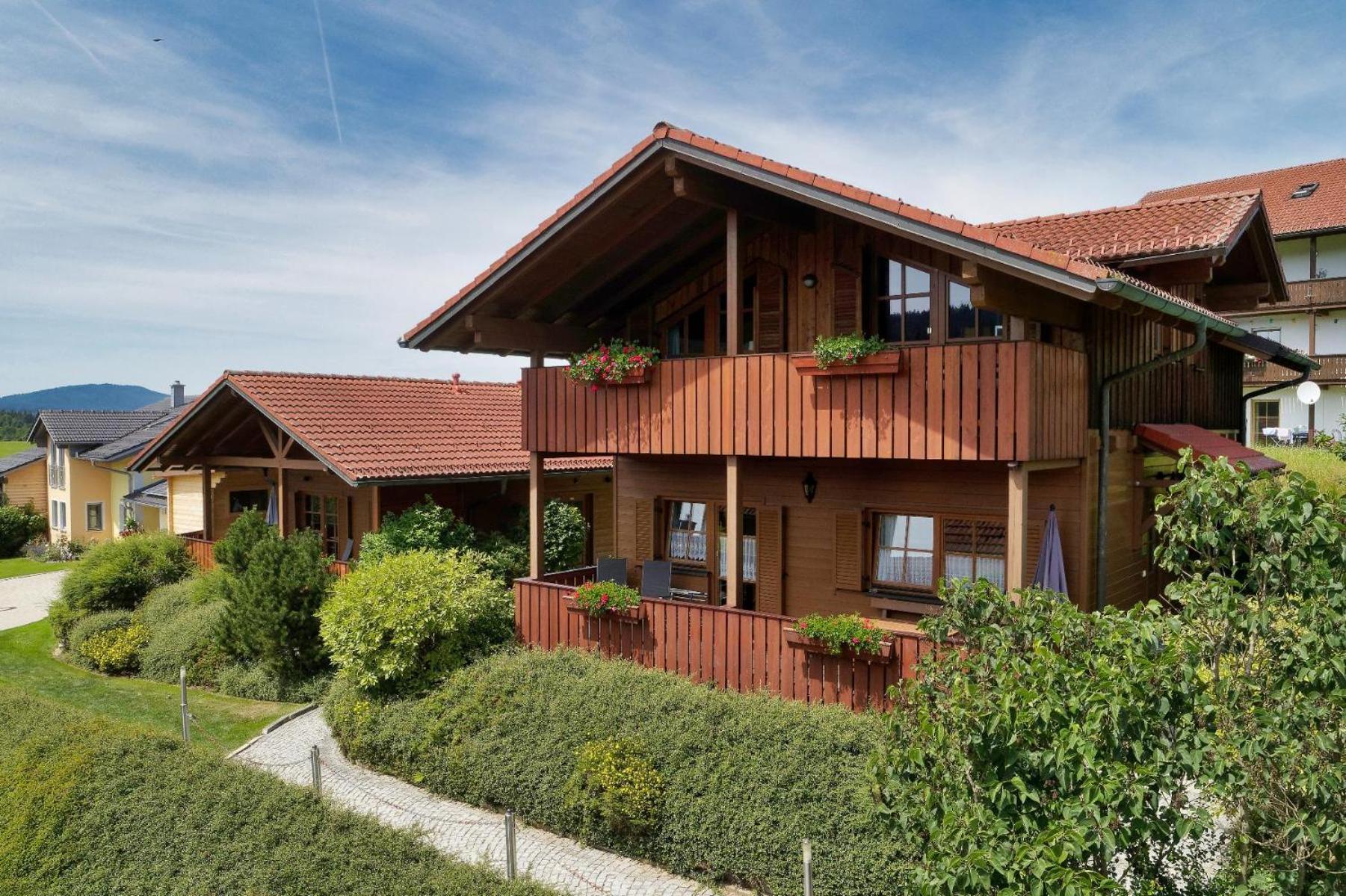 Ferienwohnungen Holzferienhaeuser Leithenwald Zwiesel Exterior foto