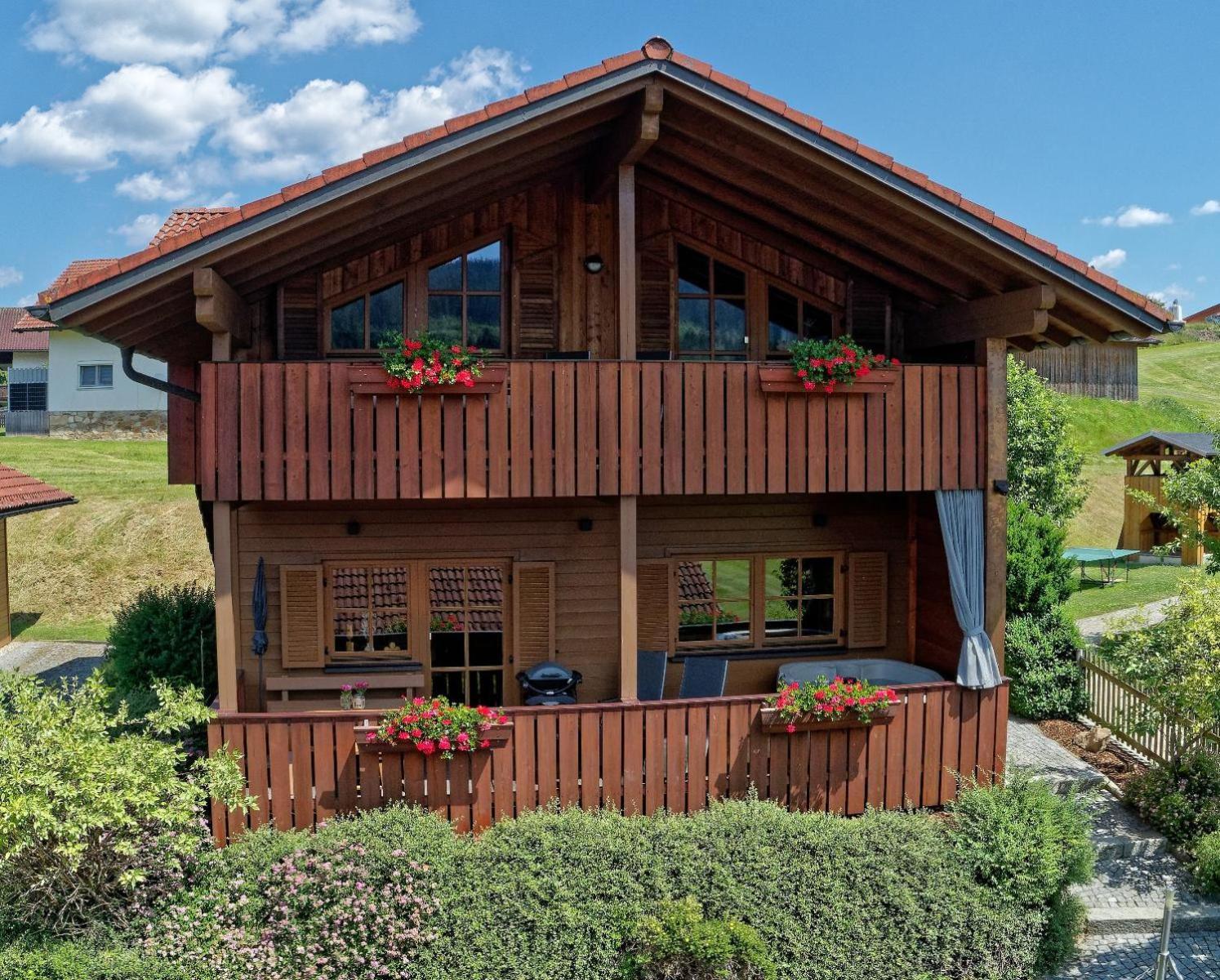 Ferienwohnungen Holzferienhaeuser Leithenwald Zwiesel Exterior foto